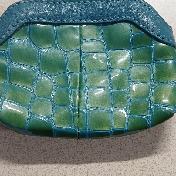 Brighton Blue and Green Quilted Cosmetic Case - Picture 4 of 5